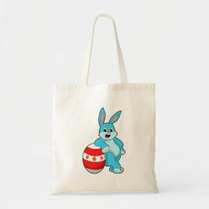 Rabbit with Easter egg Tote Bag
