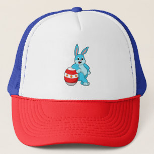 Rabbit with Easter egg Trucker Hat
