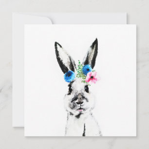 Rabbit with Flowers