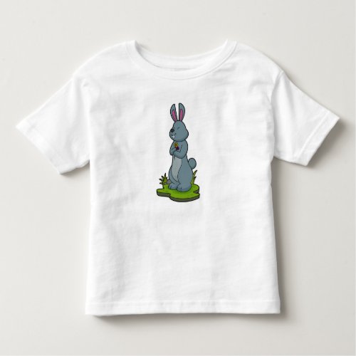 Rabbit with Flowers Toddler T_shirt