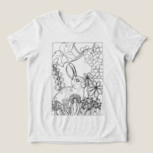 Rabbit with grapes coloring