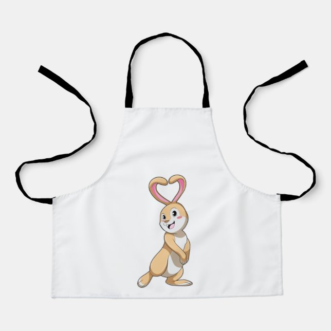 Rabbit with Heart Apron (Front)