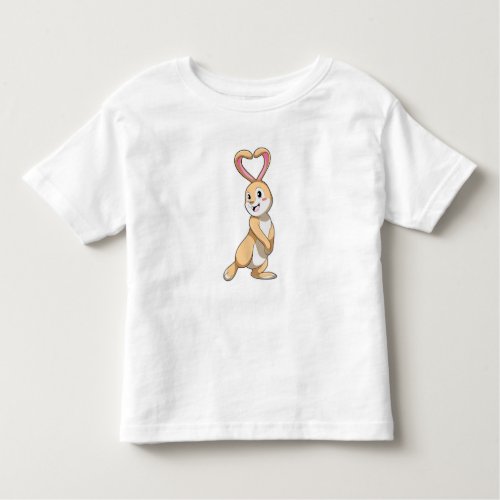 Rabbit with Heart Toddler T_shirt