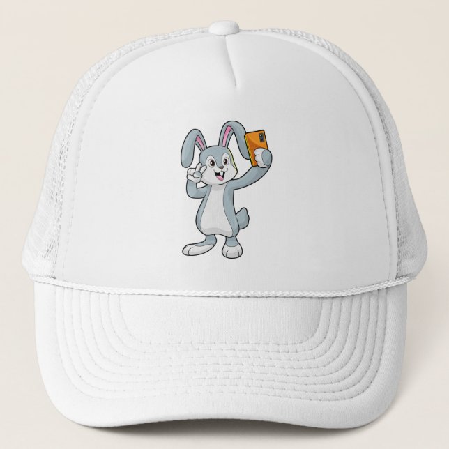 Rabbit with Mobile Trucker Hat (Front)