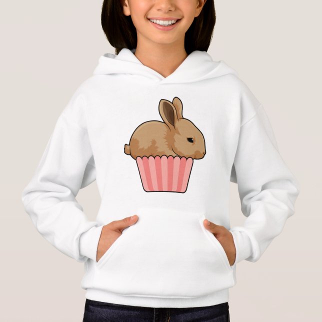 Rabbit with Muffin Hoodie (Front)