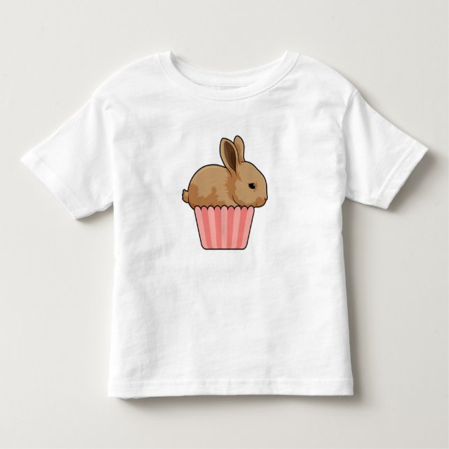 Rabbit with Muffin Toddler T-shirt (Front)