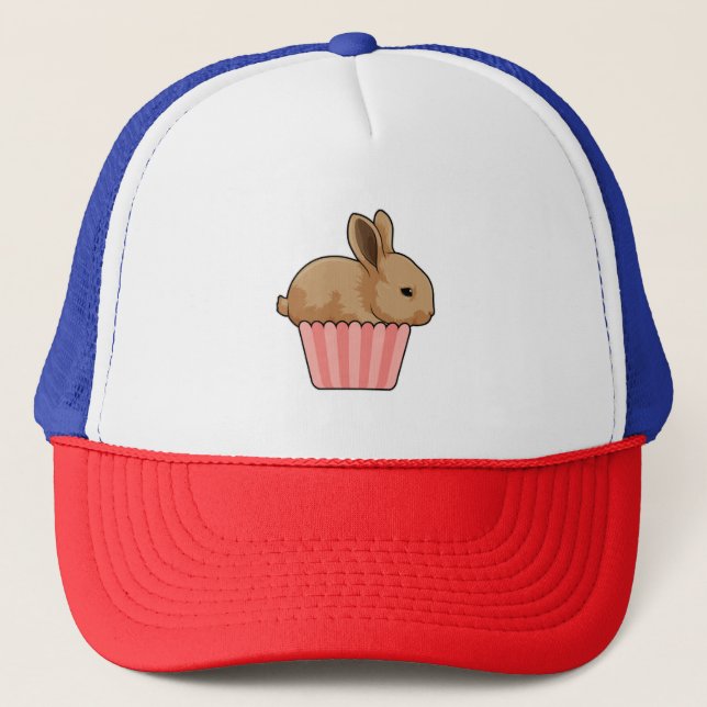 Rabbit with Muffin Trucker Hat (Front)