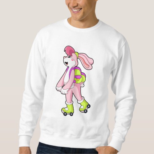 Rabbit with Roller skates Sweatshirt