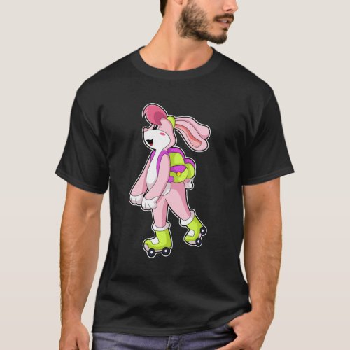 Rabbit with Roller skates T_Shirt