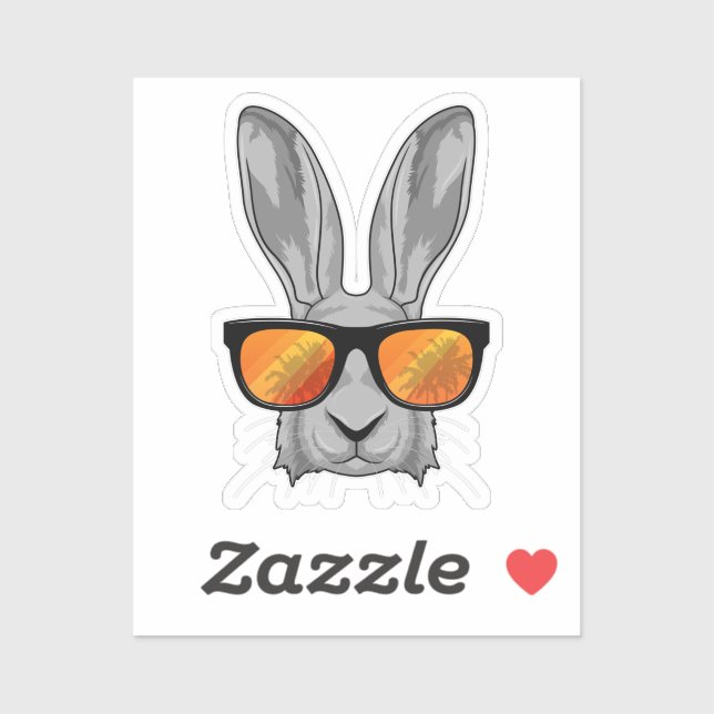 Rabbit with Sunglasses Sticker (Sheet)