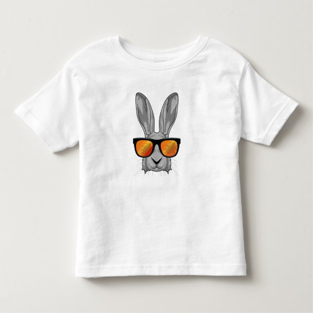 Rabbit with Sunglasses Toddler T-shirt (Front)