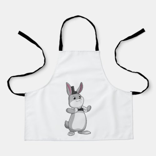 Rabbit with Top hat  Bow tie Apron