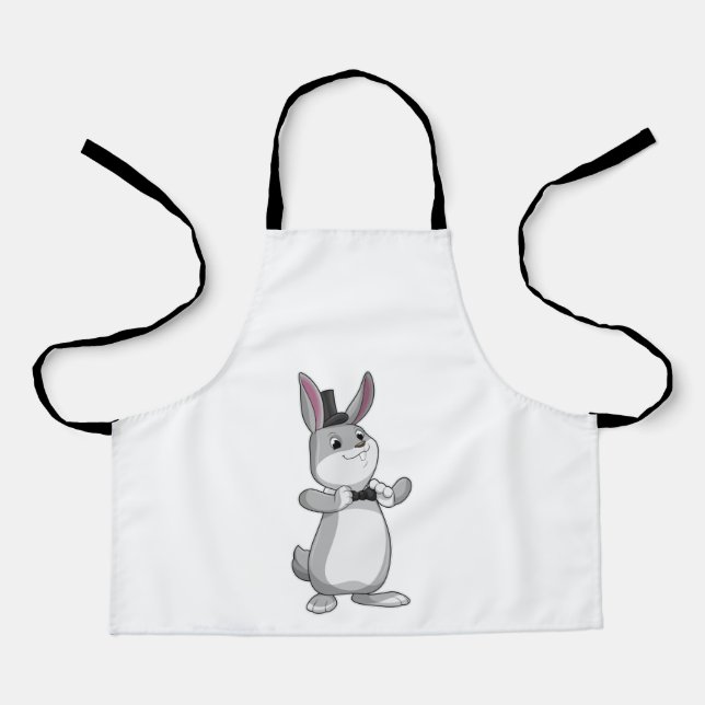 Rabbit with Top hat & Bow tie Apron (Front)