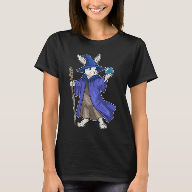 Rabbit Wizard Crystal ball T-Shirt (Front)