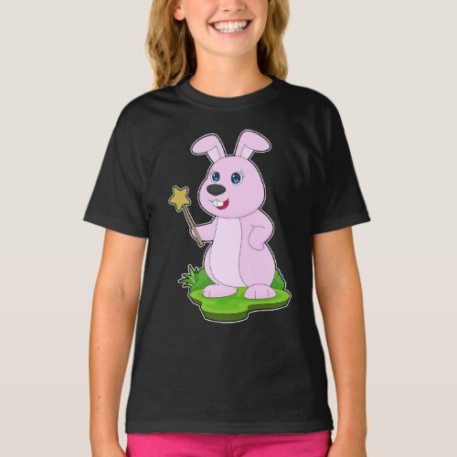 Rabbit Wizard Magic wand T_Shirt