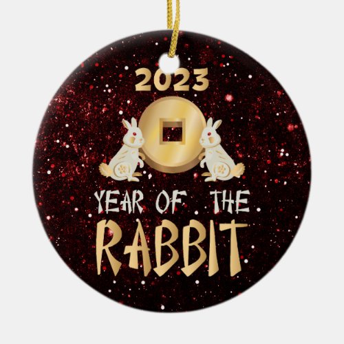 Rabbit Year 2023 Ceramic Ornament