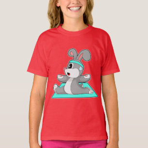 Rabbit Yoga Fitness Meditation T-Shirt