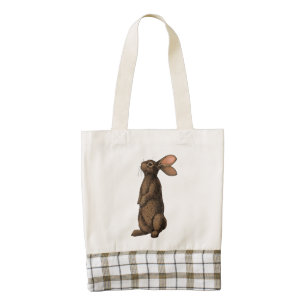 Rabbit Zazzle HEART Tote Bag