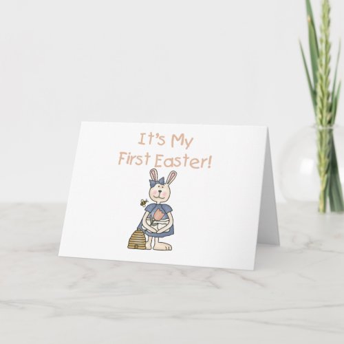 RABBITGIRLFIRSTEASTER HOLIDAY CARD