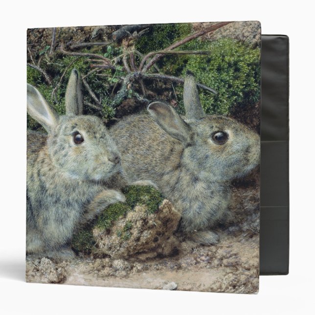Rabbits 3 Ring Binder (Front/Inside)