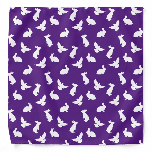 Rabbits and Doves Magic Prop Bandana (Front)