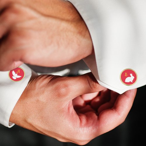 Rabbits and Doves Magician Cufflinks