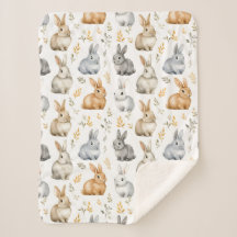 Rabbits And Leaves