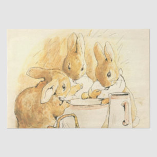Rabbits and Milk Pudding by Beatrix Potter Tissue Paper