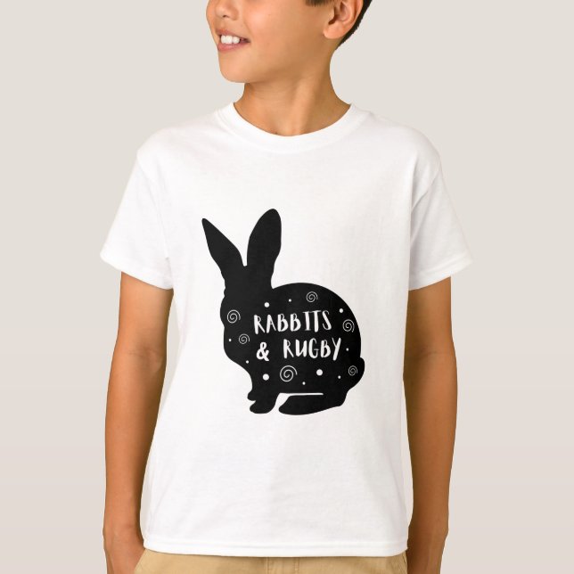 Rabbits and Rugby T-Shirt (Front)