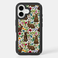 Rabbits and wildflowers