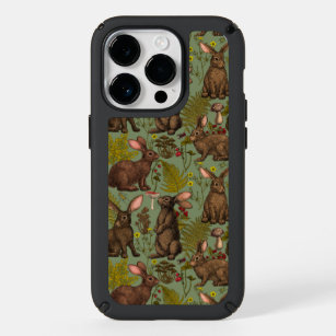 Rabbits and woodland flora Speck Speck iPhone 14 Pro Case
