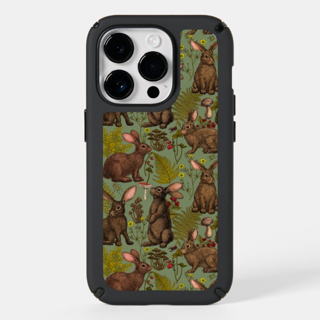Rabbits and woodland flora Speck Speck iPhone Case (Front)