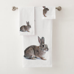 Rabbits Bathroom Towel Set