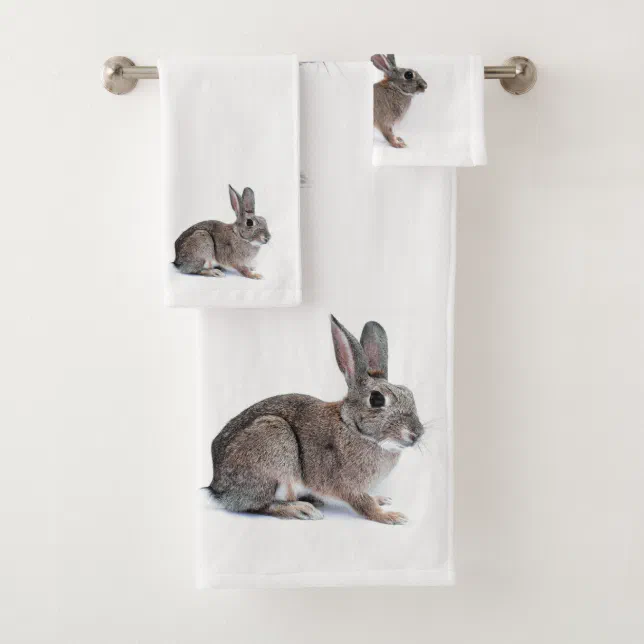 Rabbits Bathroom Towel Set | Zazzle