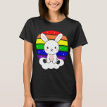 Rabbits Bunny Rainbow Colorful Sunset Kawaii Fanta T-Shirt