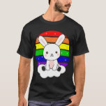 Rabbits Bunny Rainbow Colorful Sunset Kawaii Fanta T-Shirt