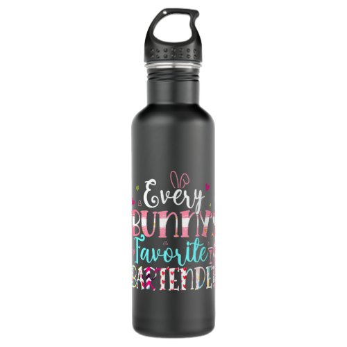 Rabbits Every Bunnys Favorite Bartender Cute Heart Stainless Steel Water Bottle