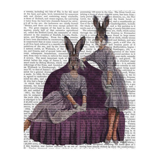 Rabbits in Purple Acrylic Print (Front)