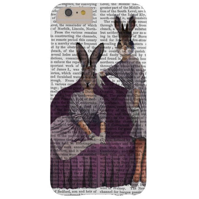 Rabbits in Purple.png Case-Mate iPhone Case (Back)