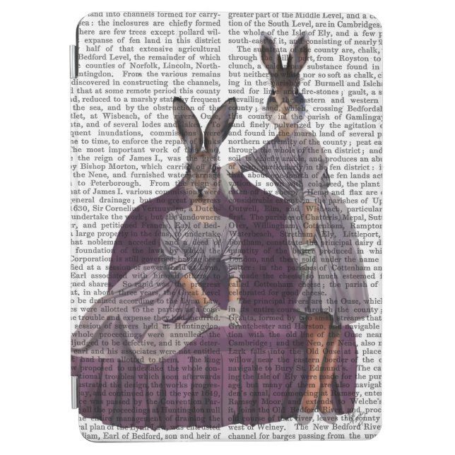 Rabbits in Purple.png iPad Air Cover (Front)
