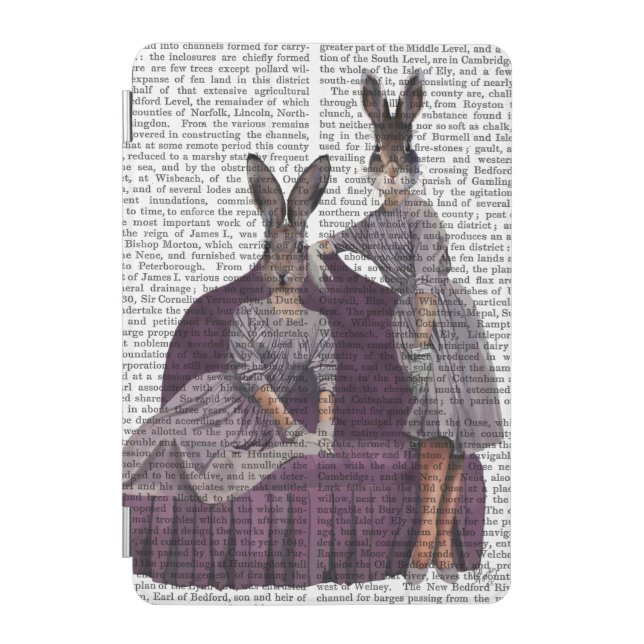 Rabbits in Purple.png iPad Mini Cover (Front)