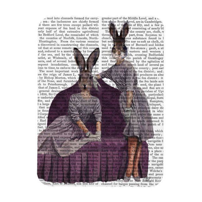 Rabbits in Purple.png Magnet (Vertical)