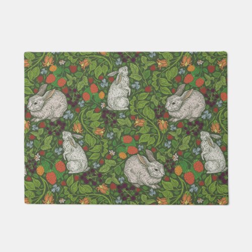 Rabbits in the Briar Patch Doormat