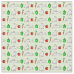 Rabbits in the Vegetable Garden Fabric