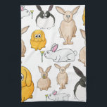 Rabbits. Kitchen Towel<br><div class="desc">Several cute bunny rabbits. A nice pet rabbit themed item.</div>