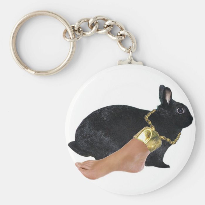 Rabbit's Lucky Human Foot Key Chains