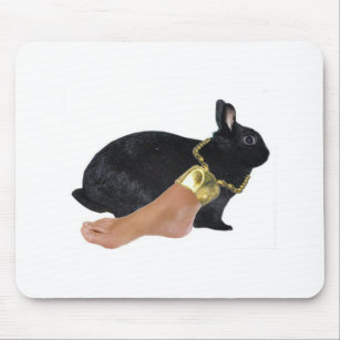Rabbit's Lucky Human Foot Mouse Pad