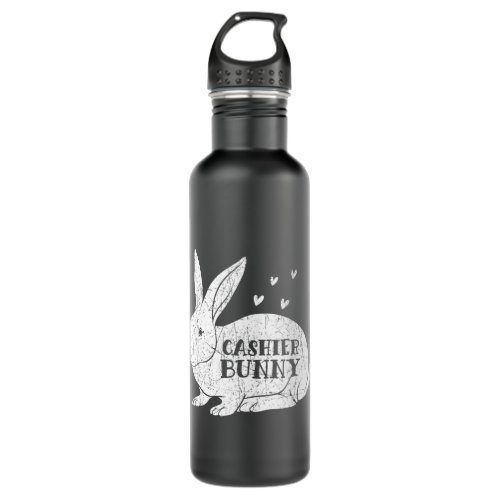 Rabbits Matching Easter Day Costume Vintage Bunny  Stainless Steel Water Bottle