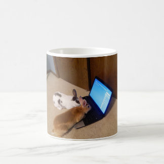 Rabbits On Web by JokeApptv Tm Coffee Mug