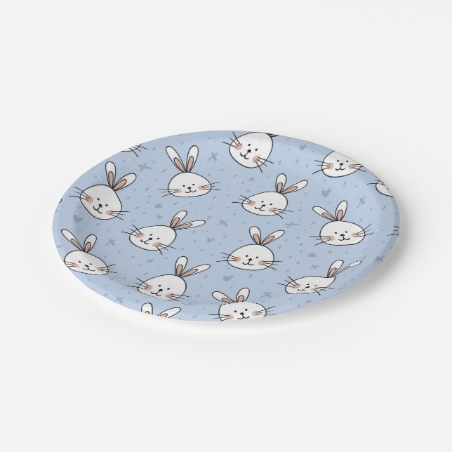 Rabbits Paper Plates (Angled)